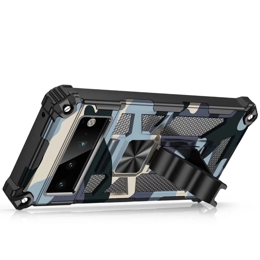 Camouflage Magnet Armor Rugged Silicon Google Case - DealJustDeal