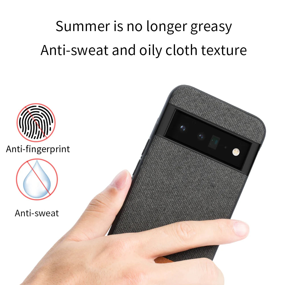 Canvas Leather Magnetic shockproof Google Case - DealJustDeal