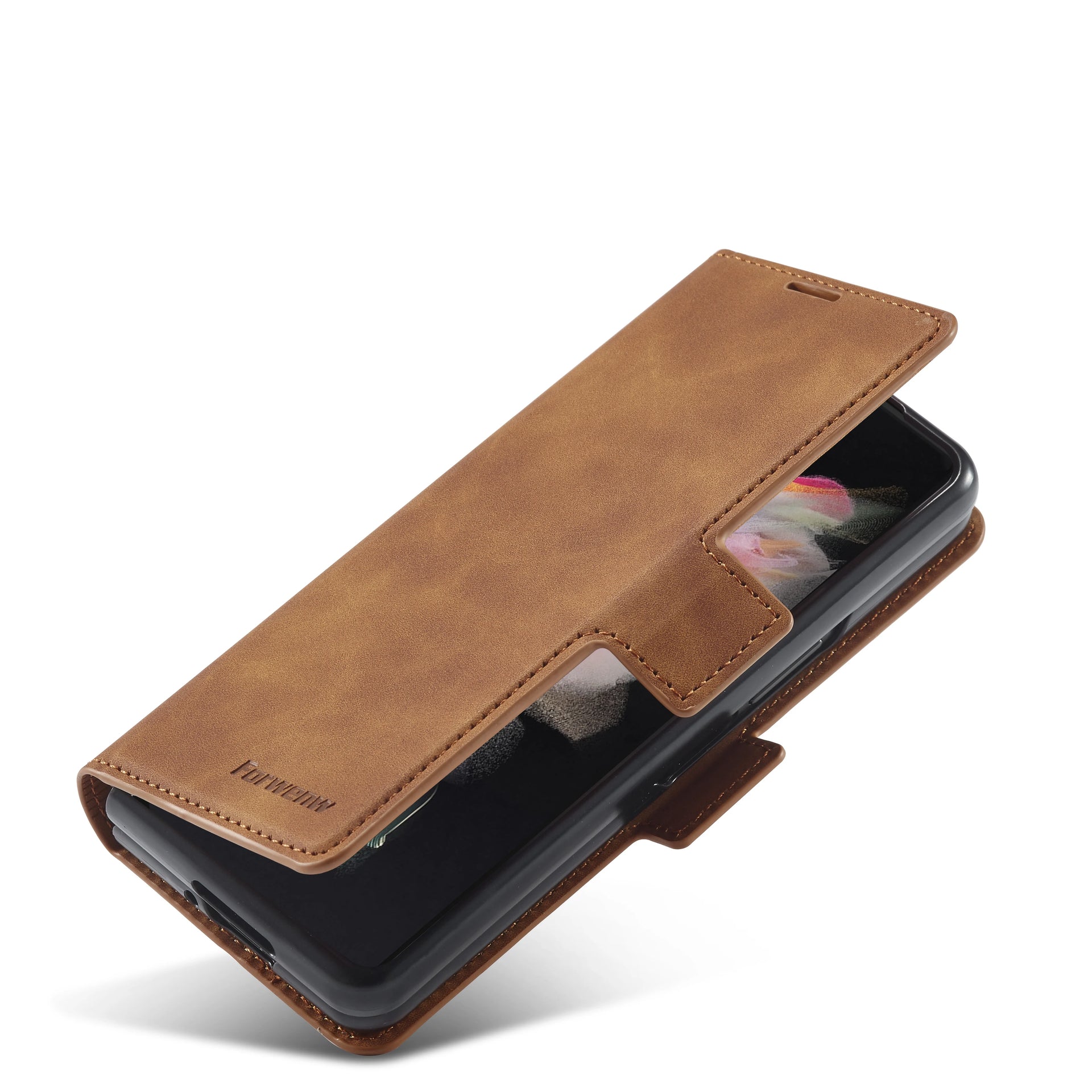 Card Holder Leather Wallet Galaxy Z Fold Case - DealJustDeal