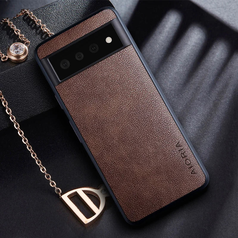 Retro business PU leather Skin Google Case - DealJustDeal