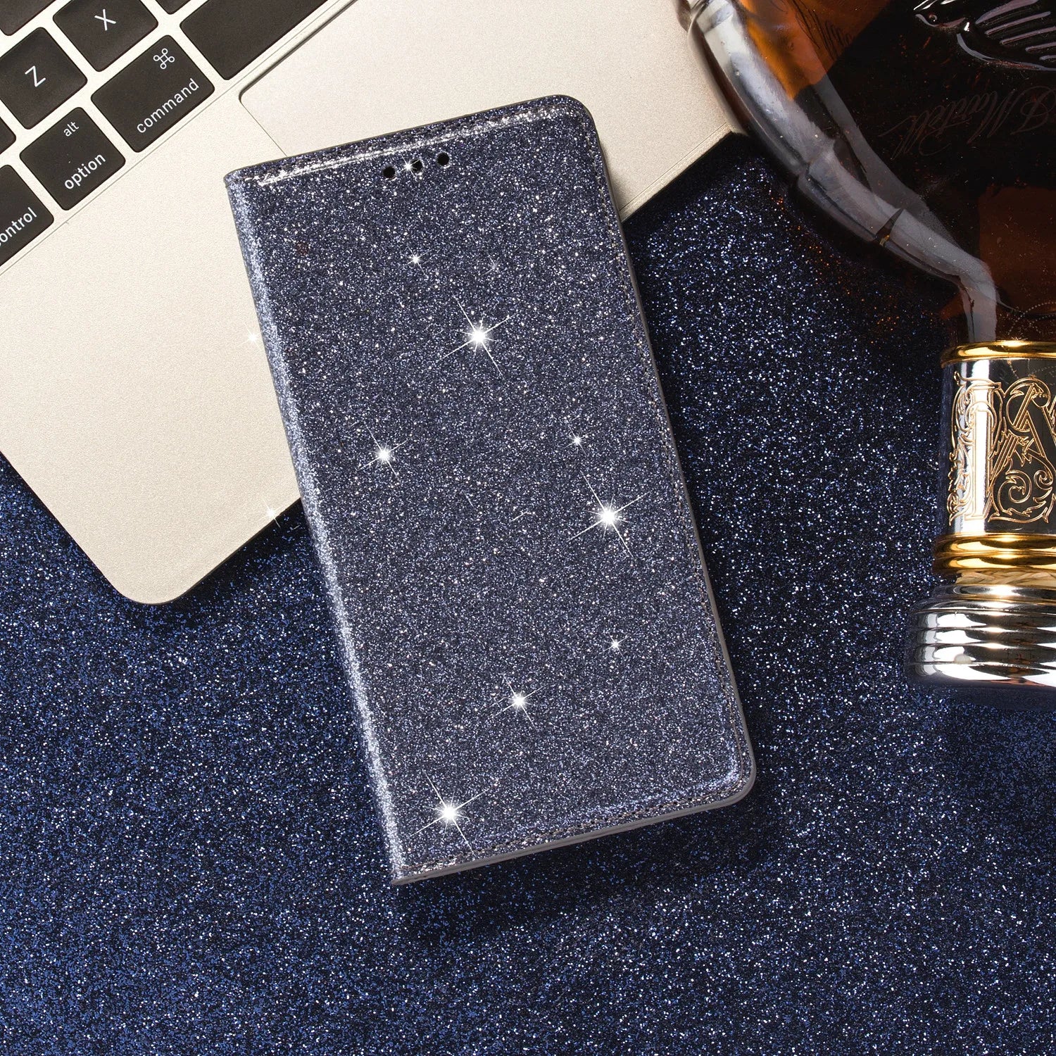 Glitter Magnetic Flip Leather Galaxy A, M and S Case - DealJustDeal