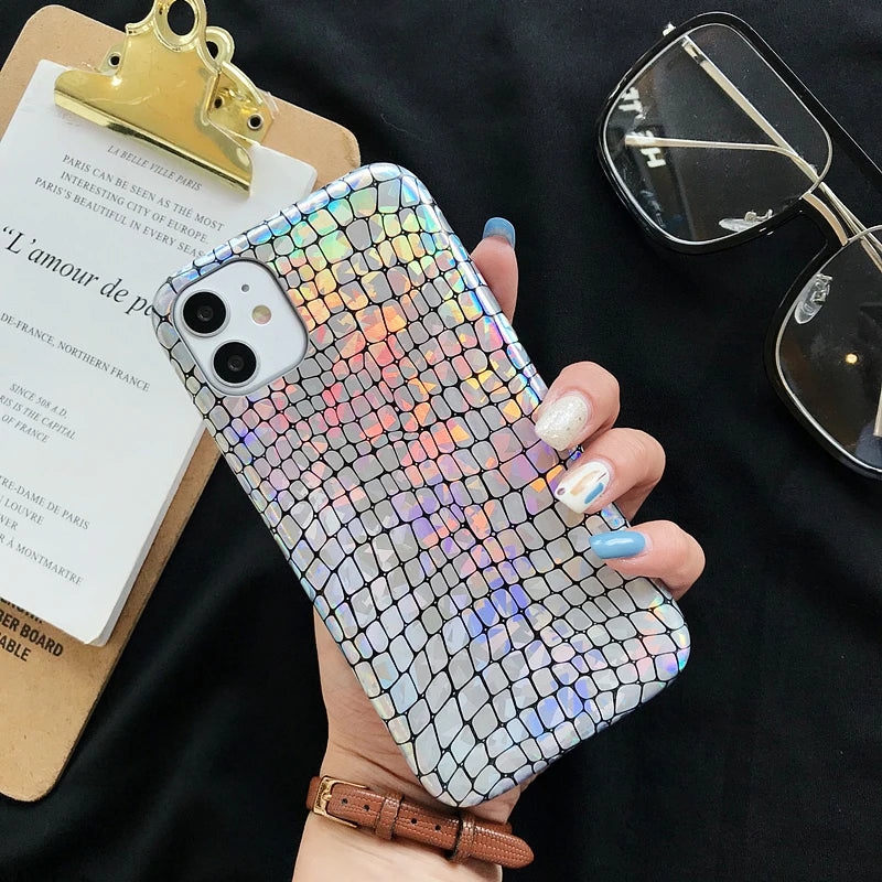 Crocodile Texture Snake Skin Pu Leather iPhone Case - DealJustDeal