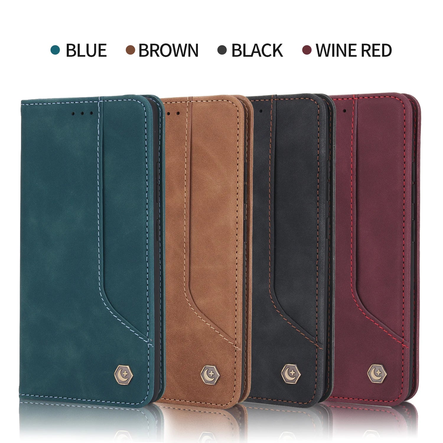 Magnetic Flip Wallet Card Holder Leather Galaxy A52 Case - DealJustDeal