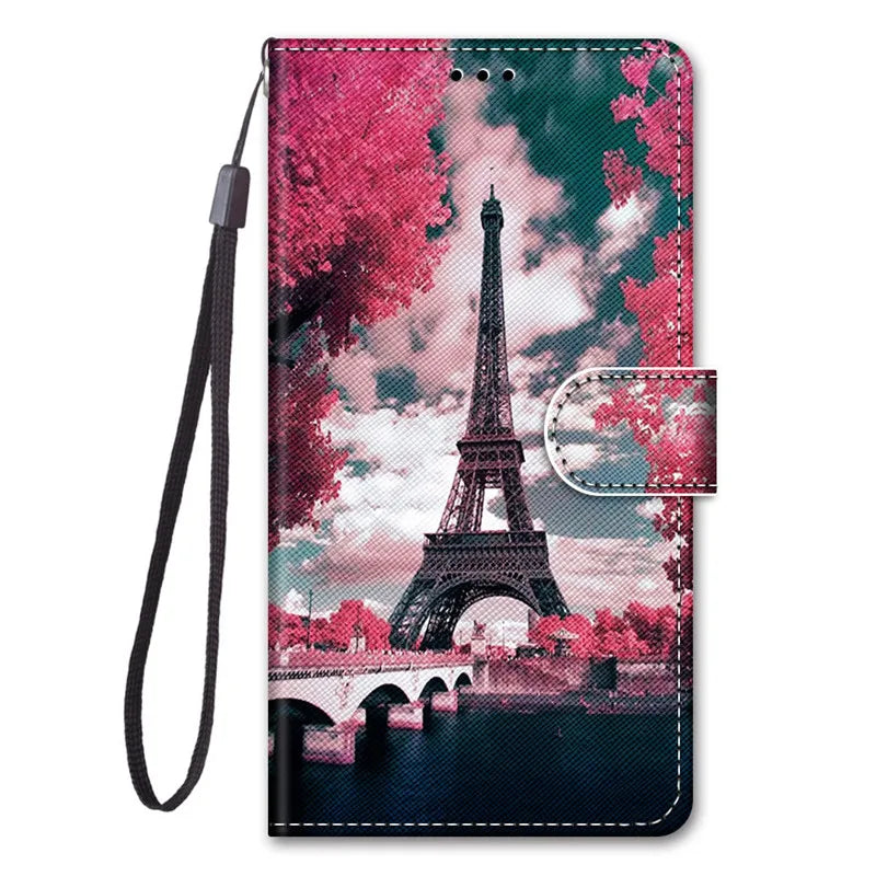 Flip Wallet Painted Leather Magnetic Galaxy Case - DealJustDeal