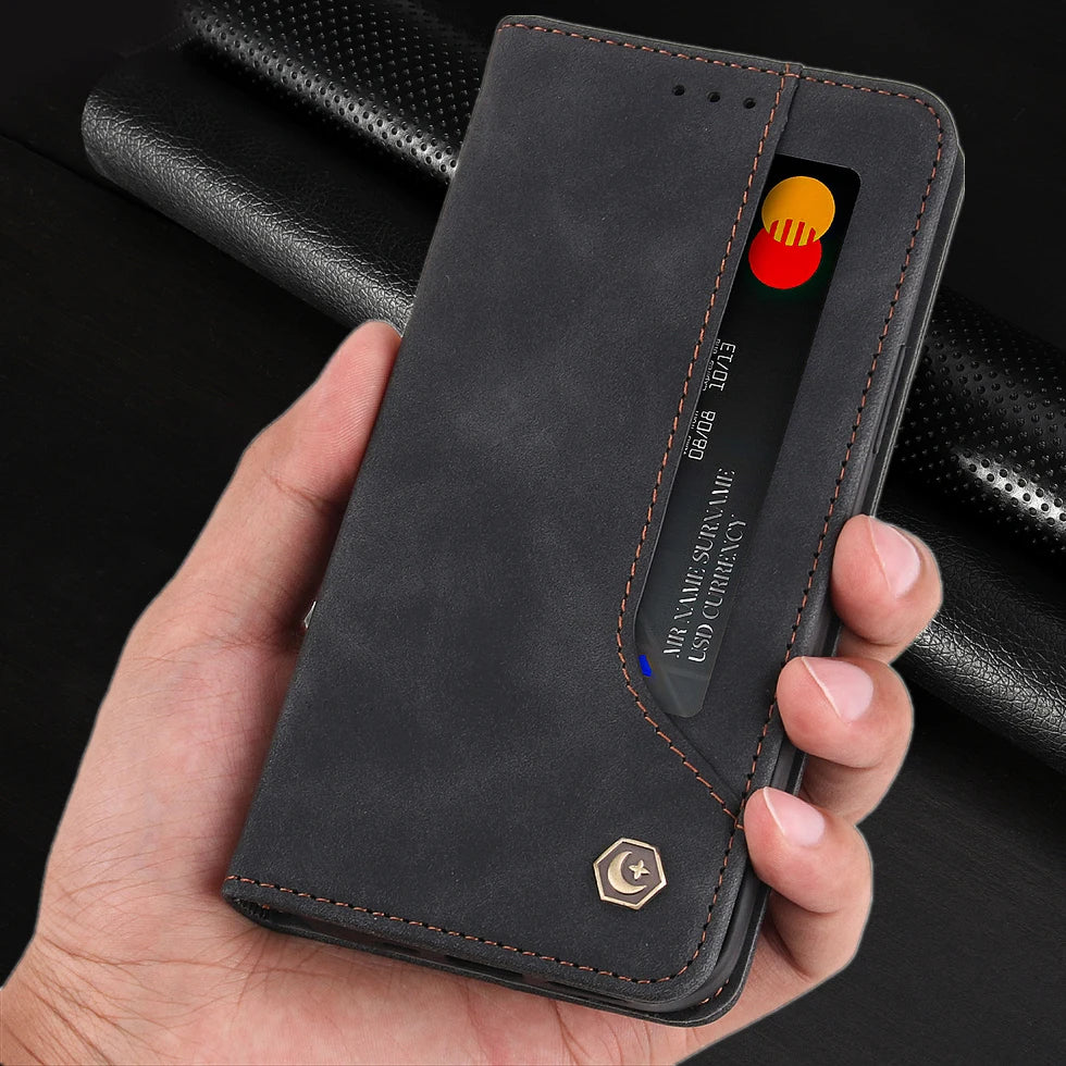 Flip Wallet Leather Galaxy A and M Case - DealJustDeal