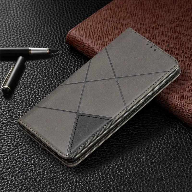 Flip Stand Magnetic Leather Slim Galaxy A Case - DealJustDeal