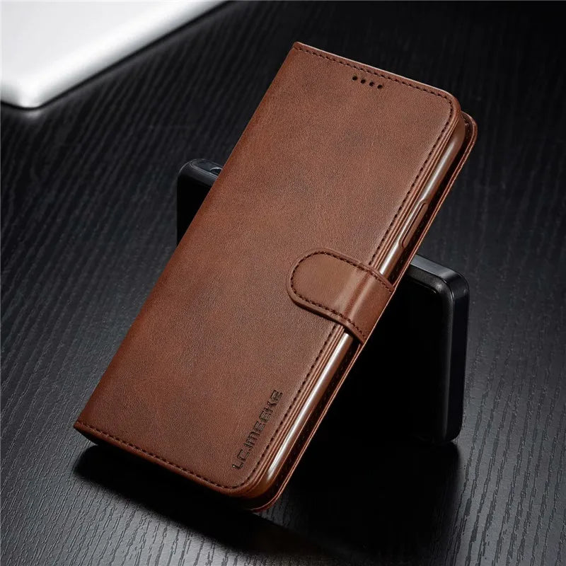 Flip Magnetic Leather iPhone Case - DealJustDeal