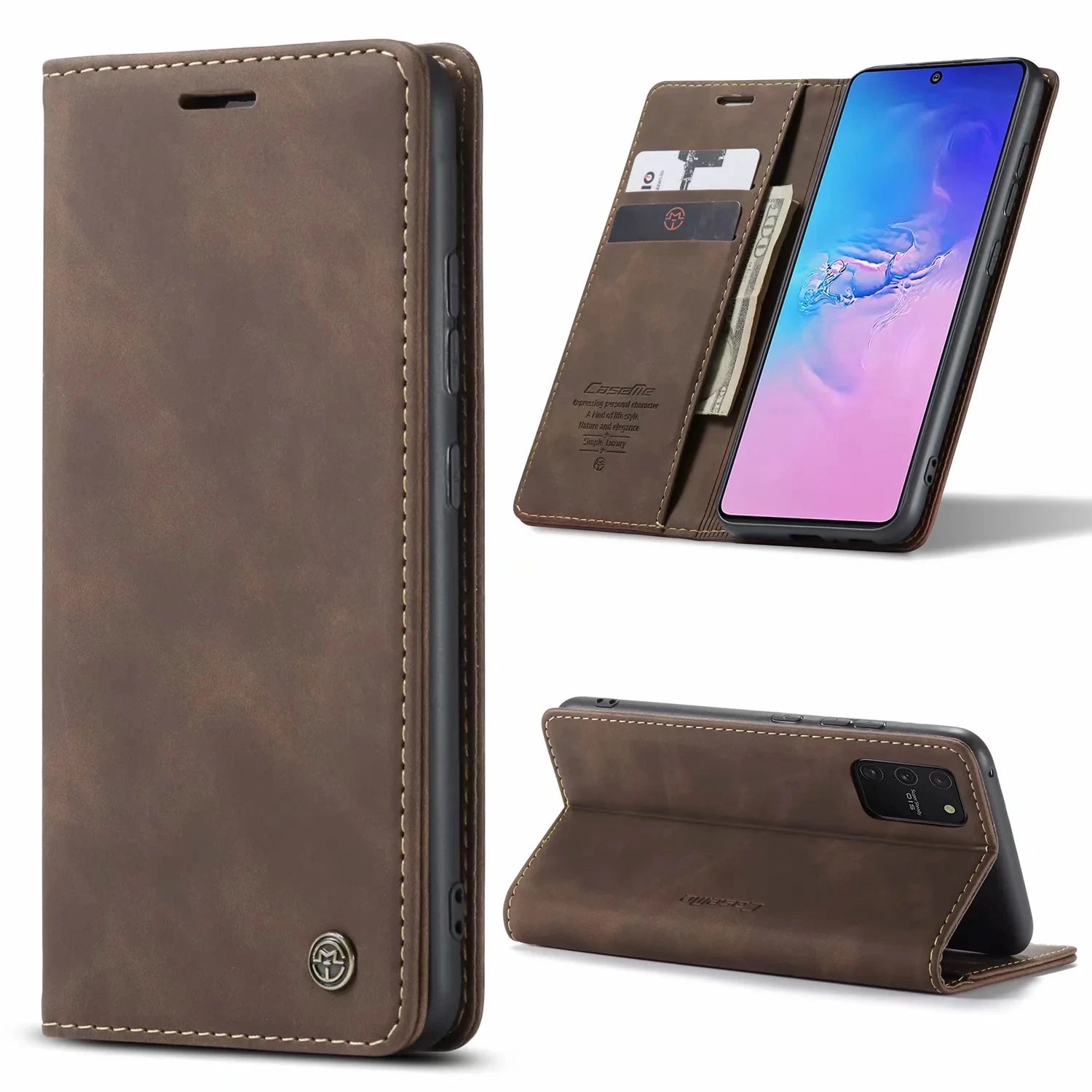 Flip Wallet Leather Galaxy A Case - DealJustDeal