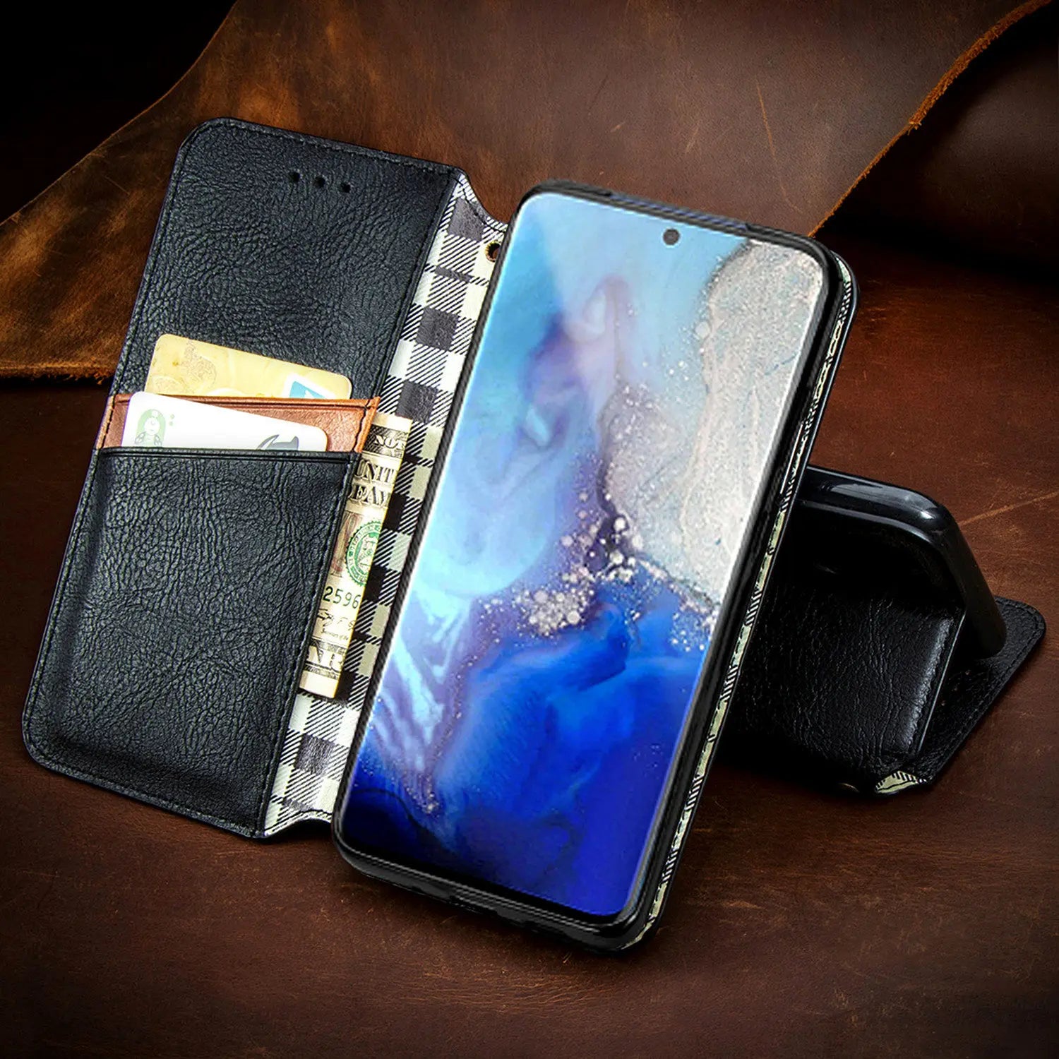 Magnetic Flip Leather Galaxy A, F, M and S Case - DealJustDeal