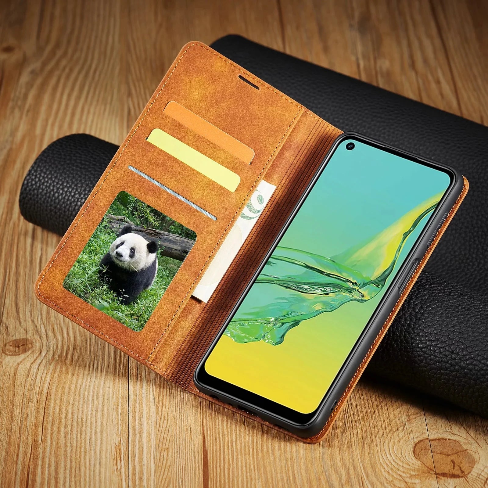 Flip Magnet Wallet Card Leather Galaxy A Case - DealJustDeal