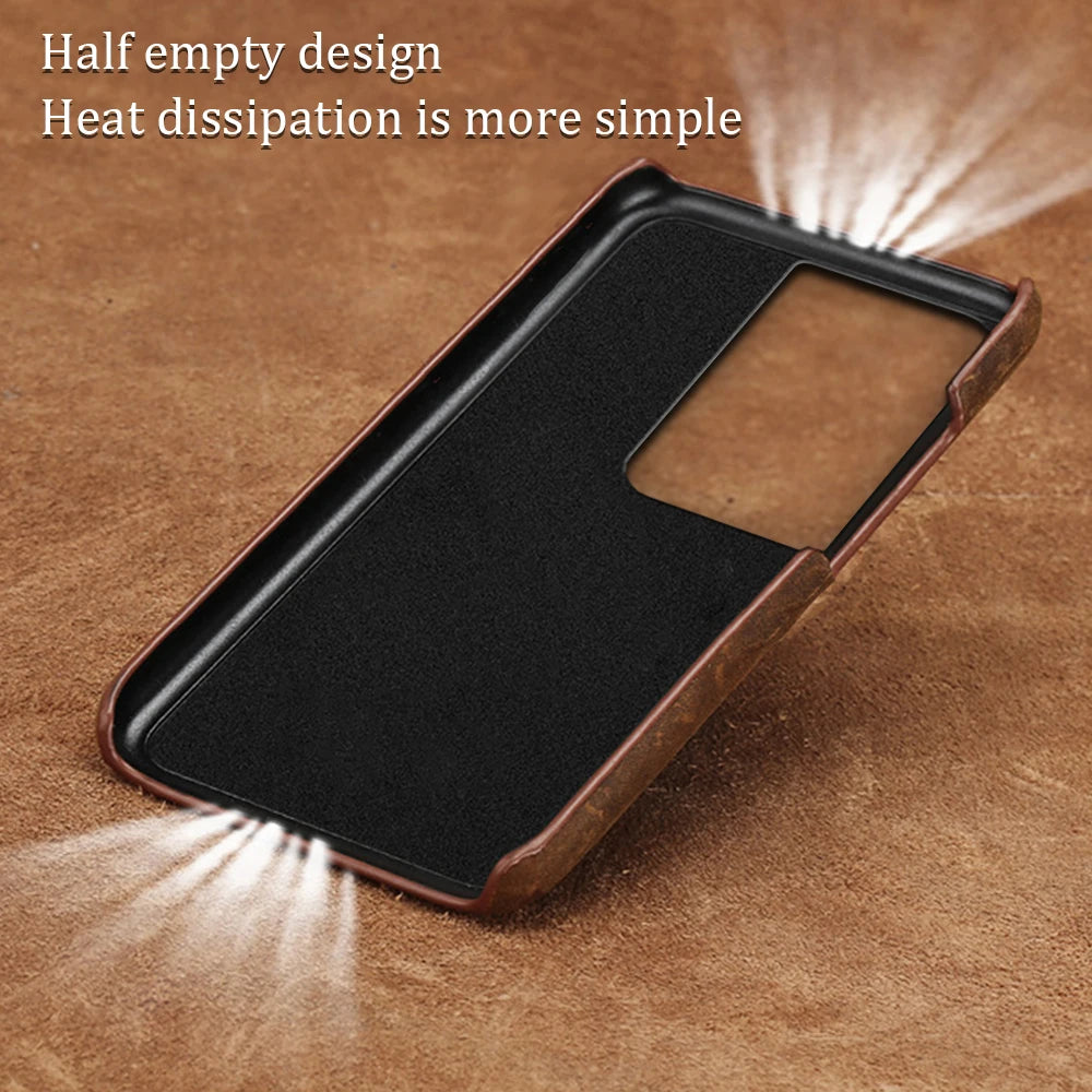 Genuine PULL-UP Leather Galaxy Note and S Case - DealJustDeal