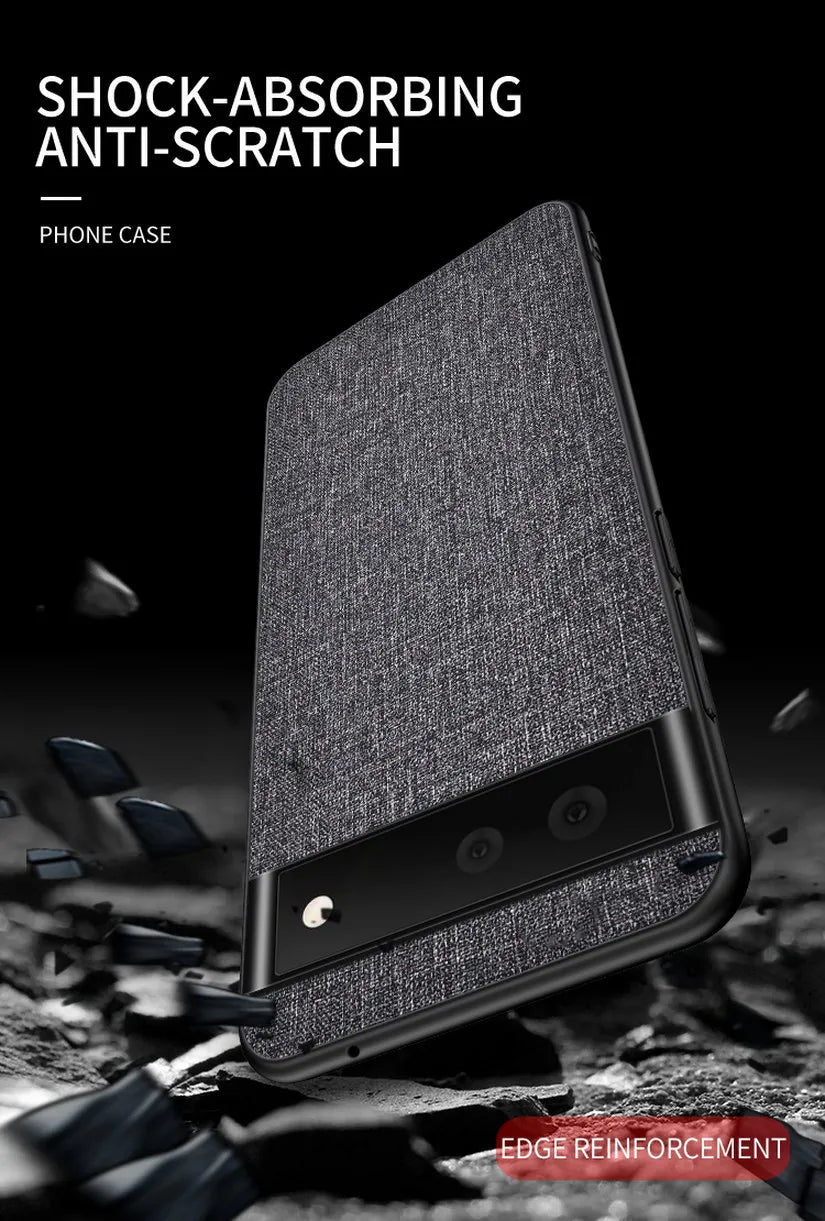 Soft TPU Cloth Hybrid Hard google Case - DealJustDeal