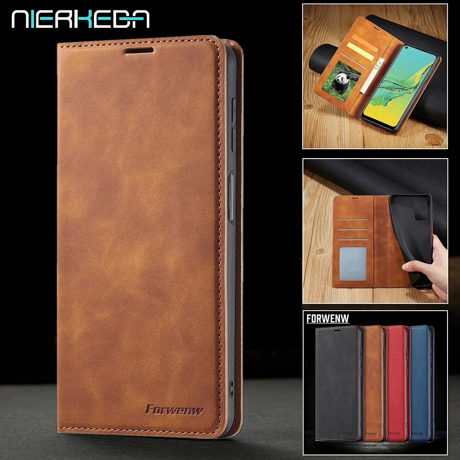 Flip Magnet Wallet Card Leather Galaxy A Case - DealJustDeal