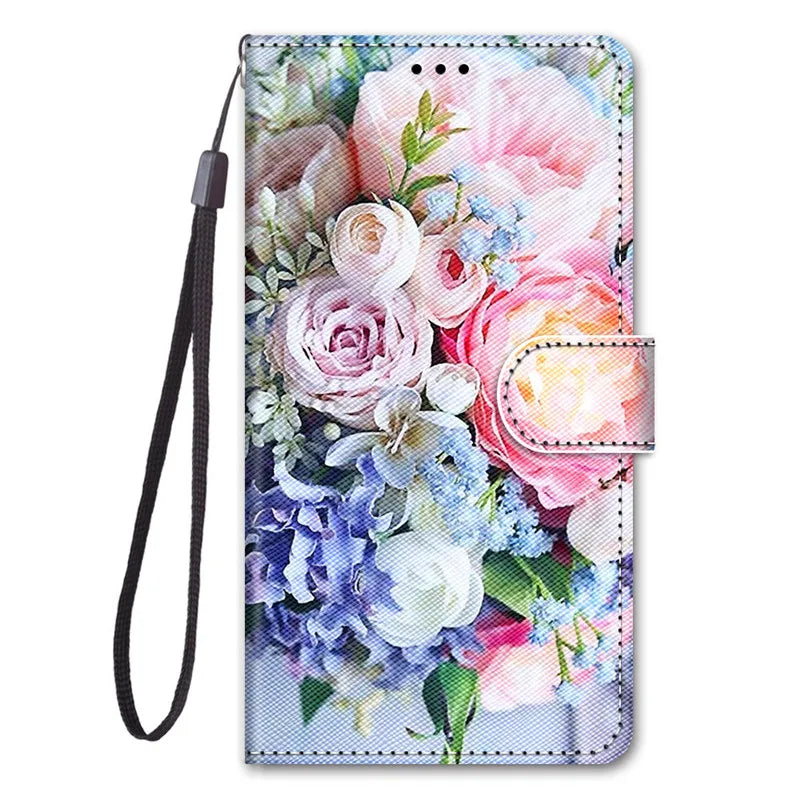 Flip Wallet Painted Leather Magnetic Galaxy Case - DealJustDeal