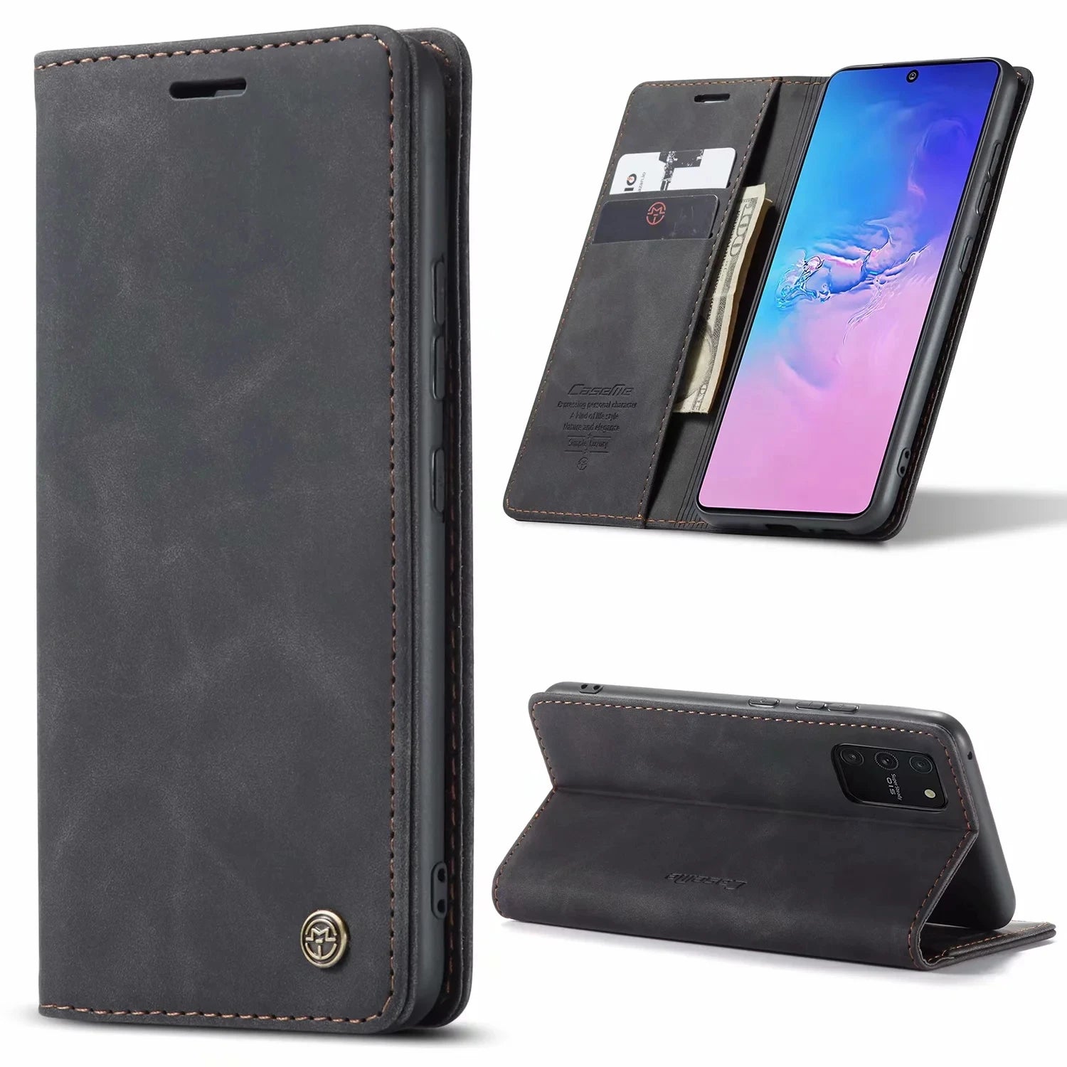 Flip Wallet Leather Galaxy A Case - DealJustDeal