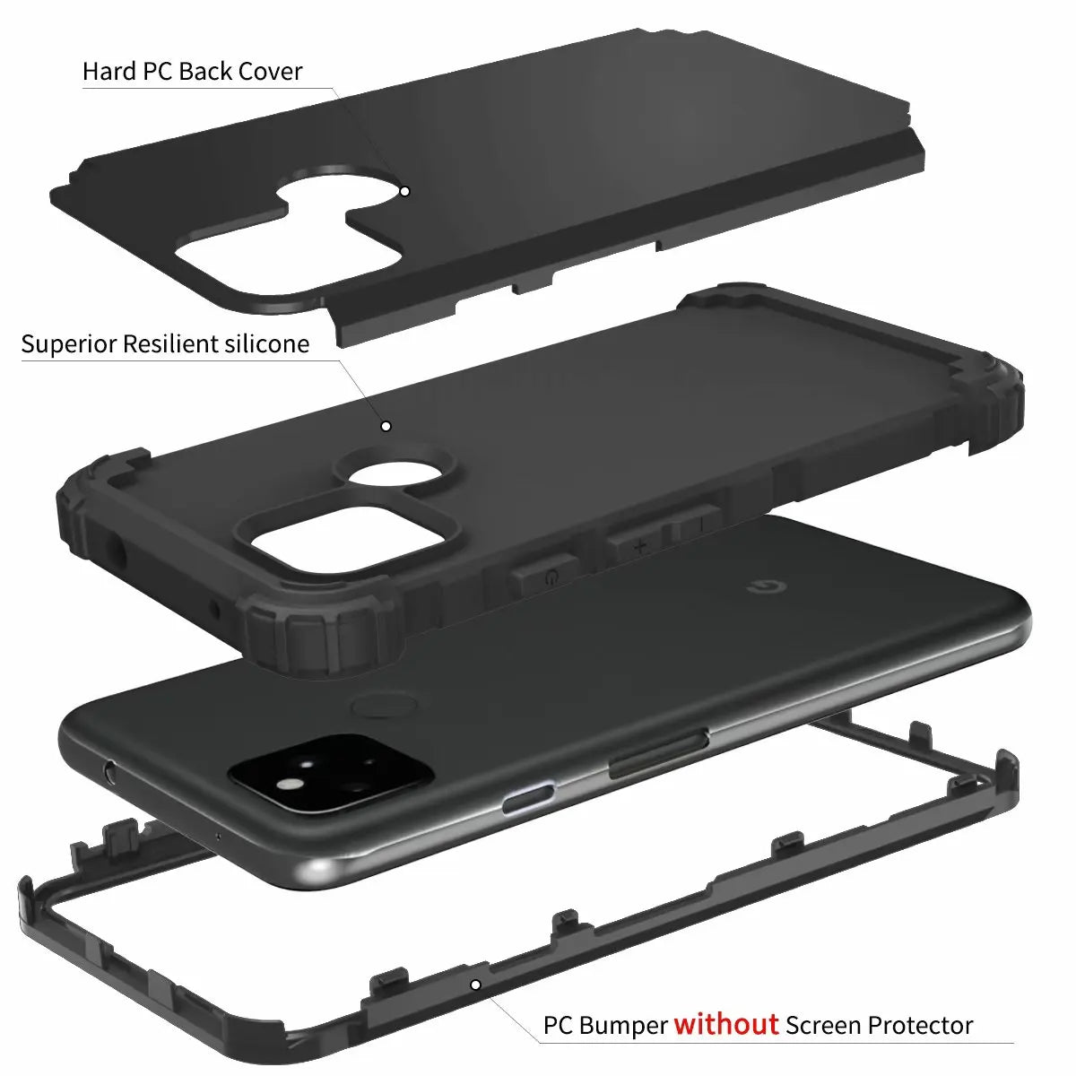 Armor Rugged case Scratch-Resistant Tough Google Case - DealJustDeal