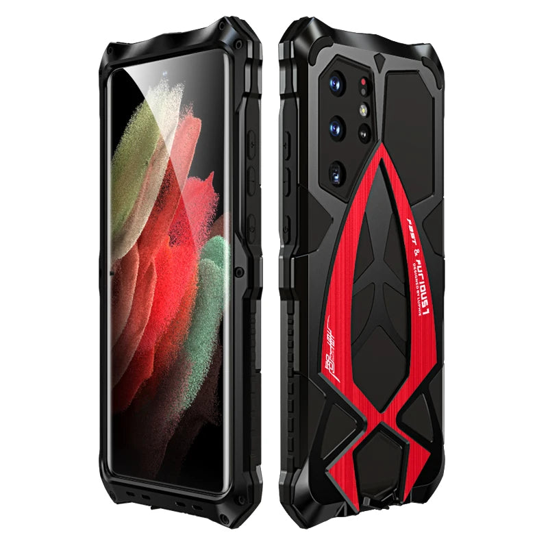 Aluminum Bumper Anti-Knock Armor Metal Galaxy Case - DealJustDeal