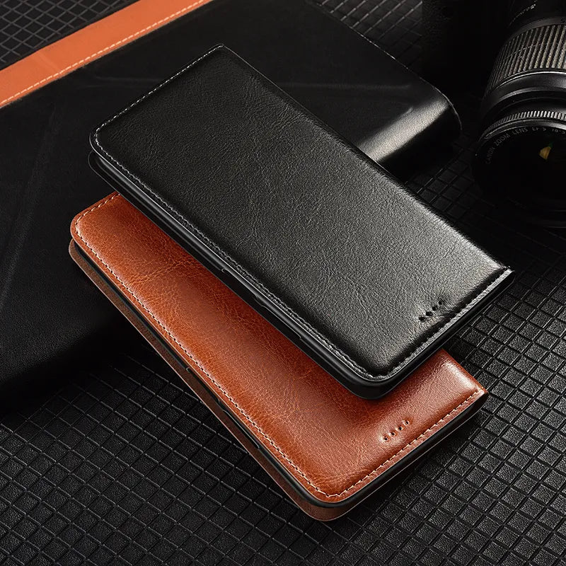 Flip Wallet Genuine Leather Google Case - DealJustDeal