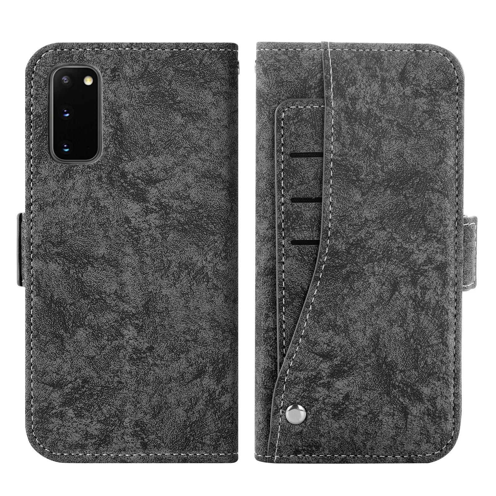 Strap Card Holder Stand Flip Wallet Leather Google Case - DealJustDeal