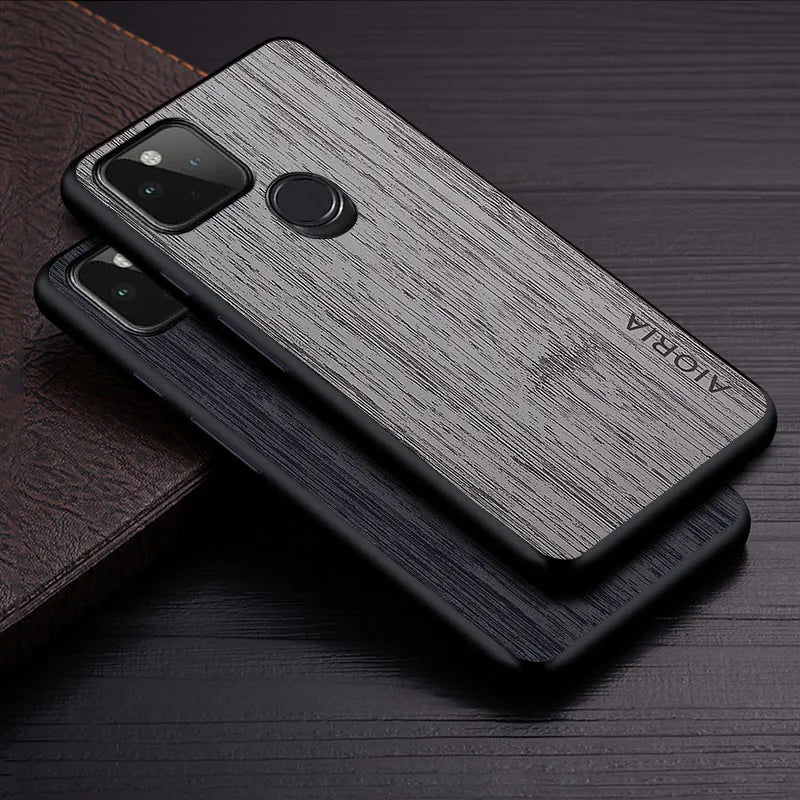 bamboo wood pattern Leather google Case - DealJustDeal