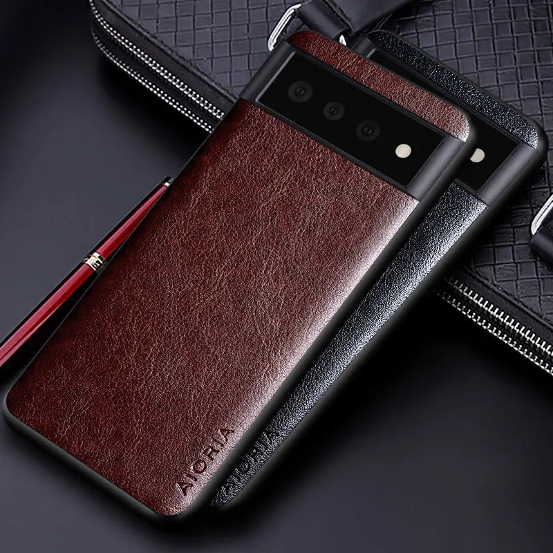 solid color design PU leather Google Case - DealJustDeal