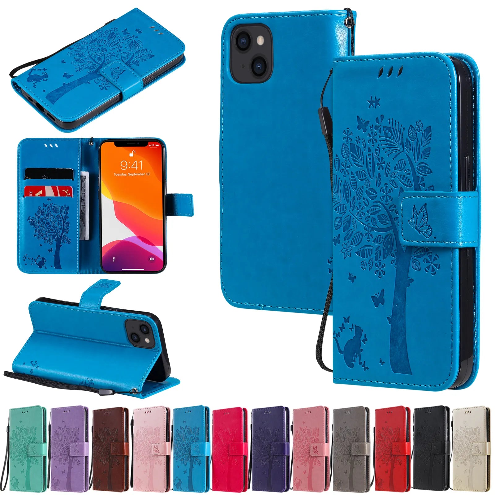 Card Wallet Flip Cover Leather Google Case - DealJustDeal