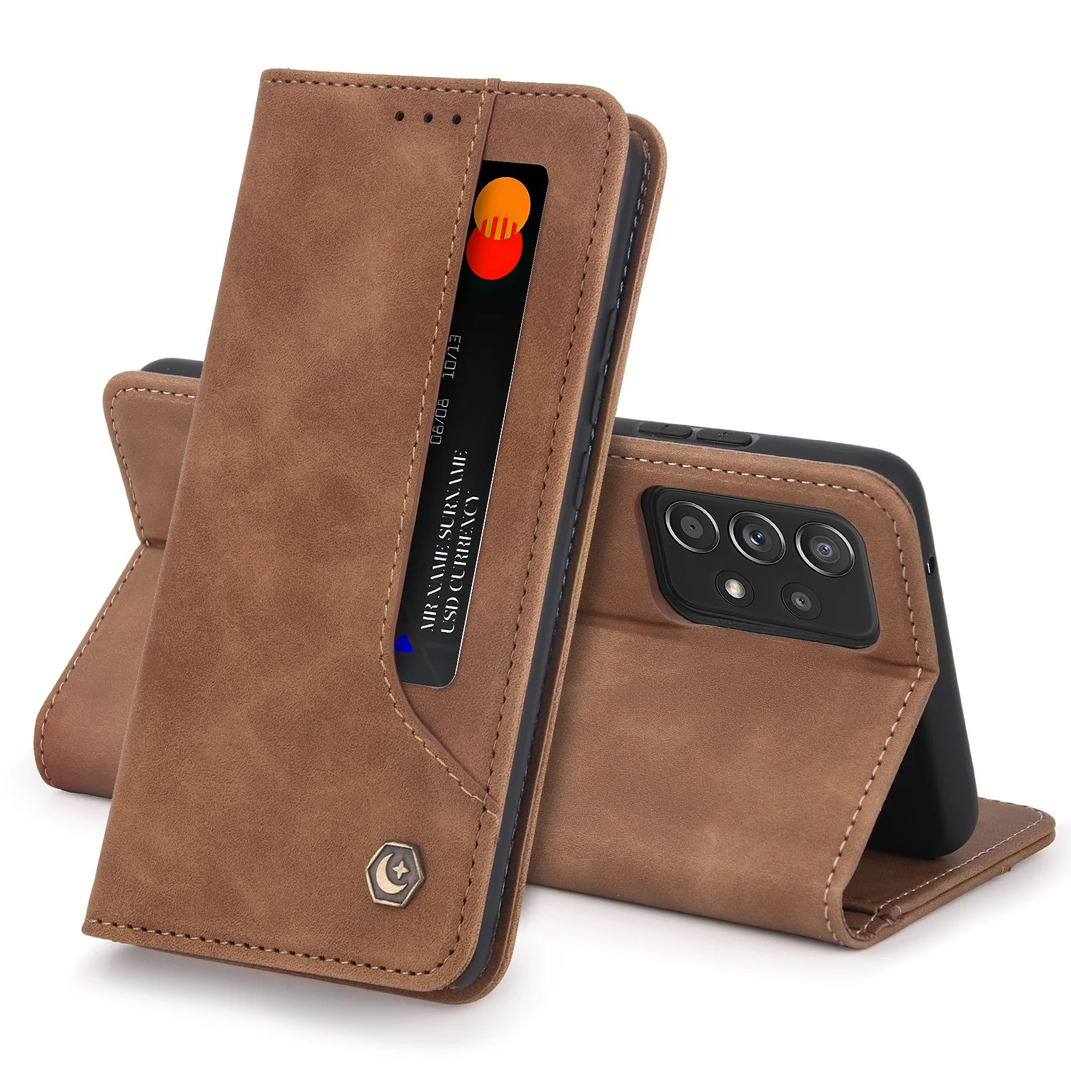 Flip Wallet Leather Galaxy A and M Case - DealJustDeal