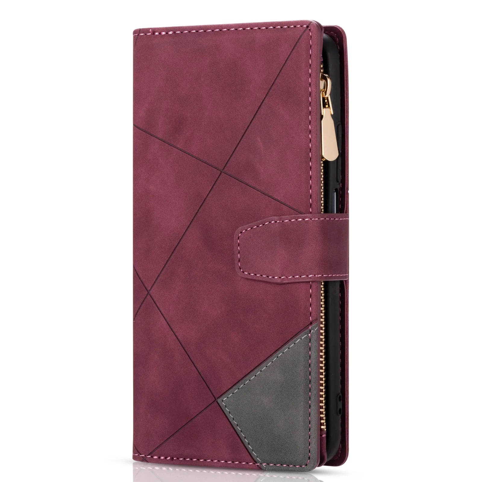 Card Holder Wrist Strap Magnetic Leather Wallet Galaxy Z Fold Case - DealJustDeal