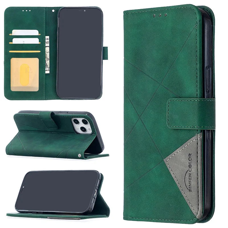 Wallet Flip Leather iPhone Case - DealJustDeal