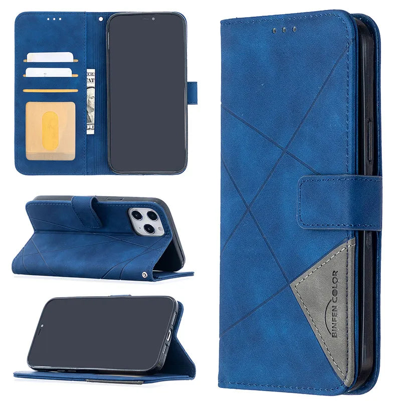 Wallet Flip Leather Phone iPhone Case - DealJustDeal