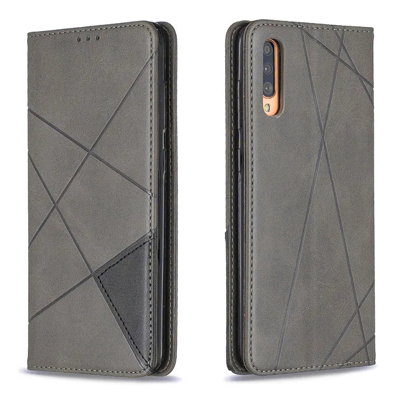 Flip Stand Magnetic Leather Slim Galaxy A Case - DealJustDeal