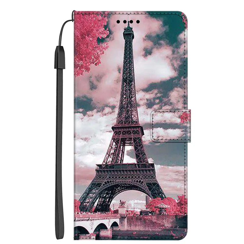 Stand Book Cover Wallet Flip Leather galaxy S Case - DealJustDeal