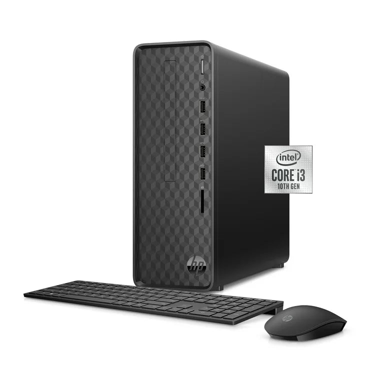 HP S01-pF2013w Slim Desktop, Intel i3-10105, 8GB RAM, 256GB SSD - DealJustDeal