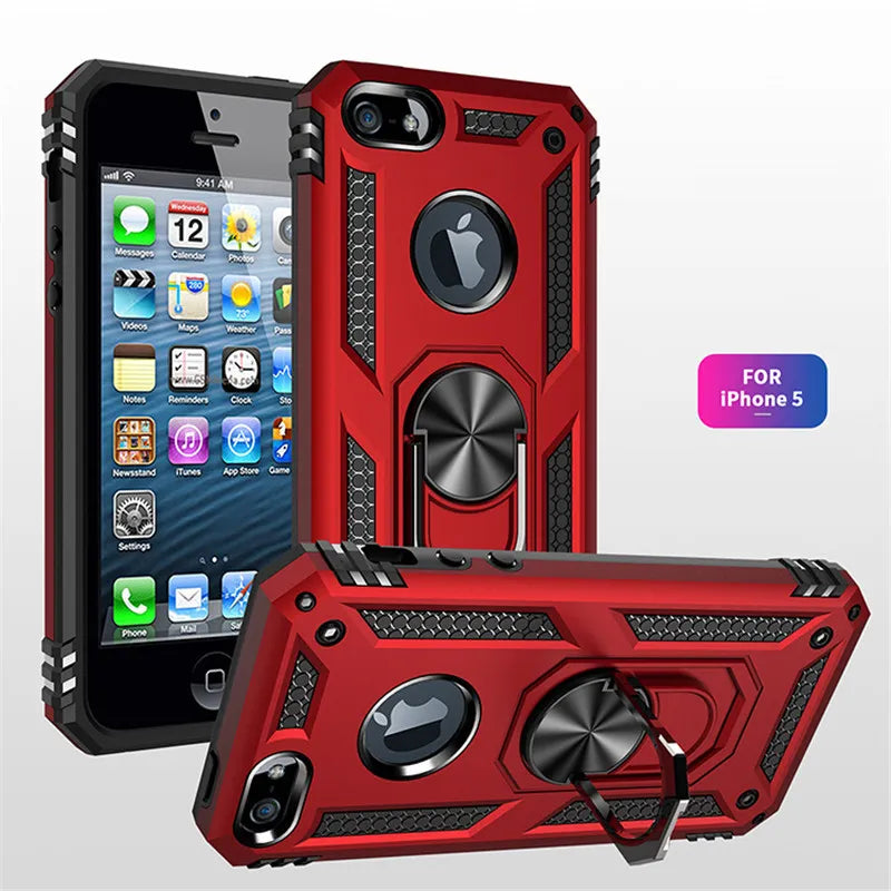 Magnet Ring Silicone iPhone Case - DealJustDeal