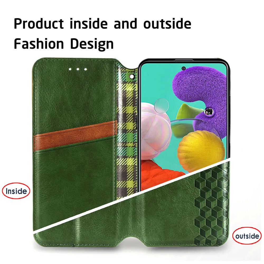 Wallet Card Stand Leather Flip Galaxy A, M, Note and S Case - DealJustDeal