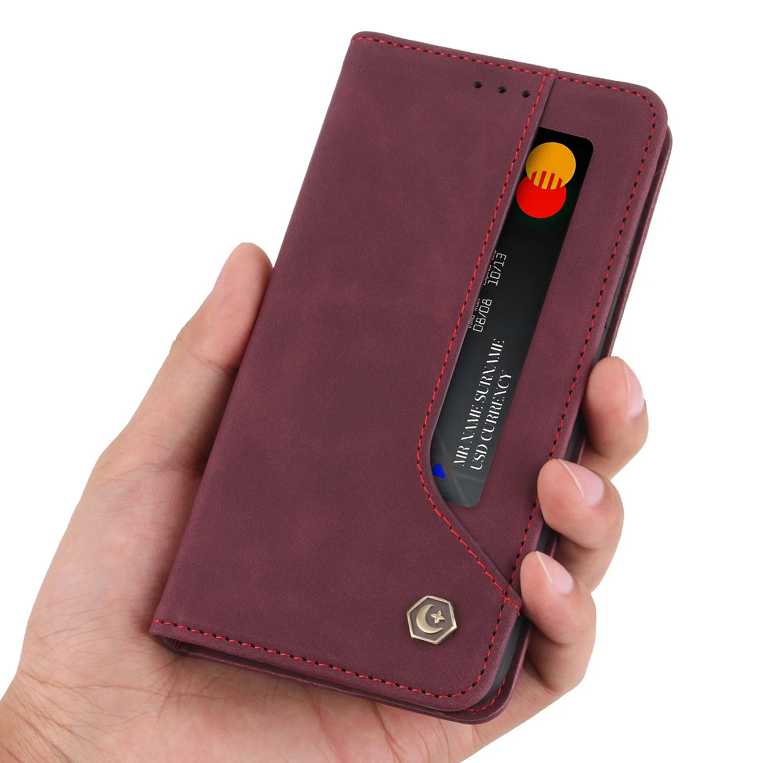 Magnetic Wallet Leather Flip Galaxy S Case - DealJustDeal