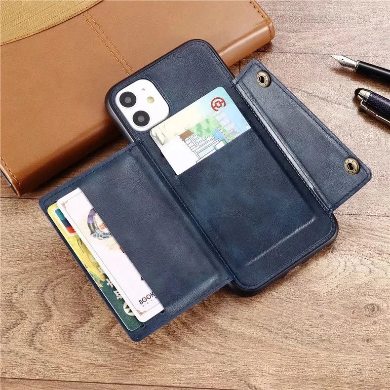 Wallet Card Holder Leather Galaxy Note and S Case - DealJustDeal