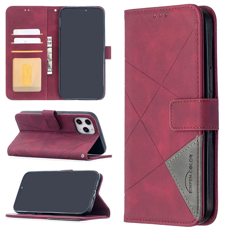 Wallet Flip Leather iPhone Case - DealJustDeal