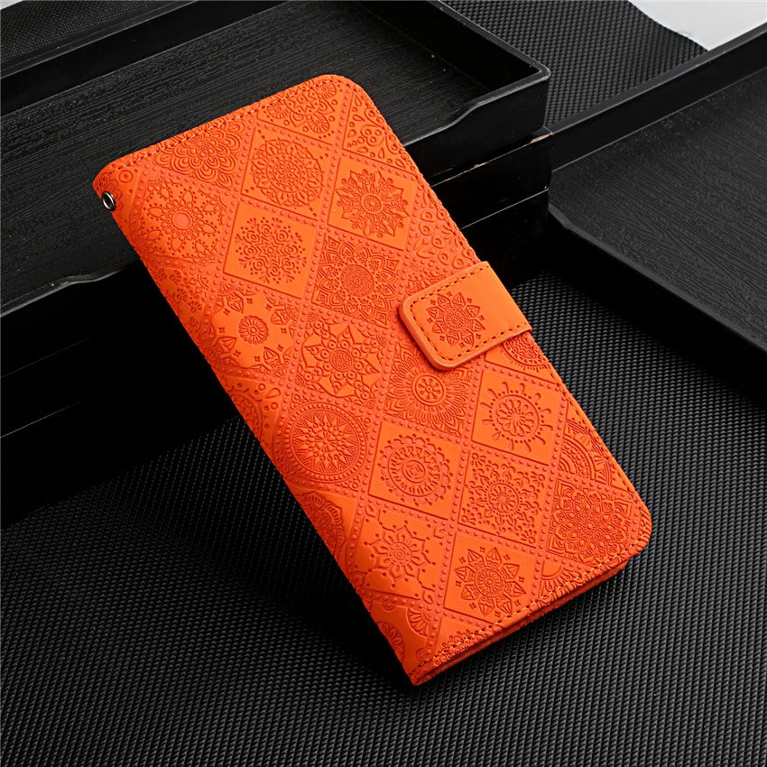 National Pattern Flip Wallet Leather iPhone Case - DealJustDeal