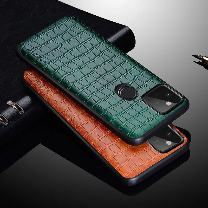 Crocodile Pattern Leather Google Case - DealJustDeal