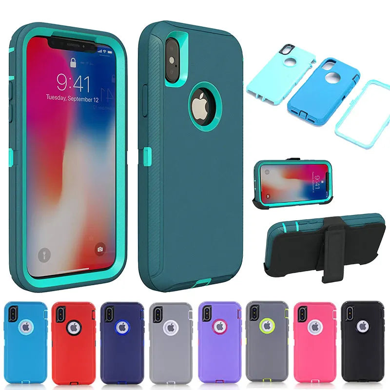 Hybrid Shockproof Defender Armor iPhone Case - DealJustDeal