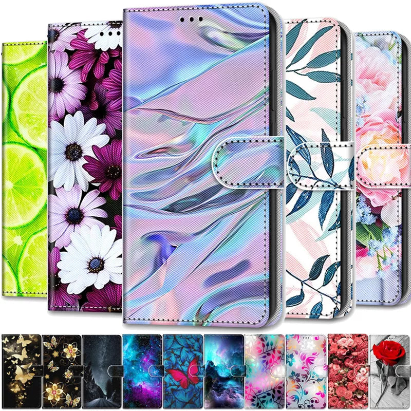 Flip Wallet Painted Leather Magnetic Galaxy A Case - DealJustDeal