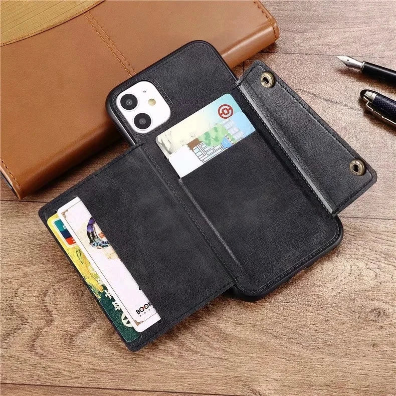 Wallet Card Holder Leather Galaxy Note and S Case - DealJustDeal