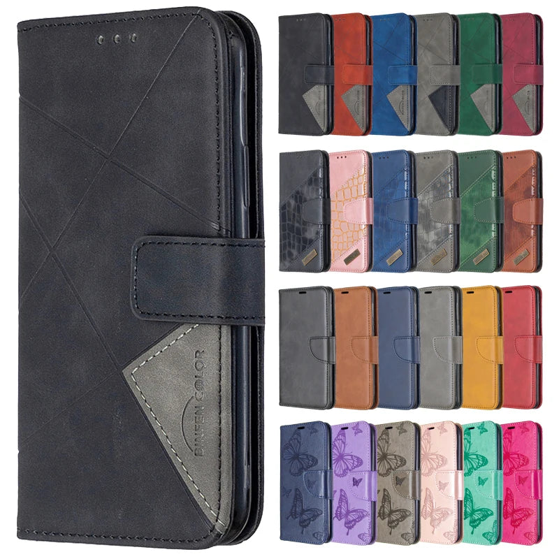 Protective Wallet Flip Leather iPhone Case SE2020 2022 - DealJustDeal