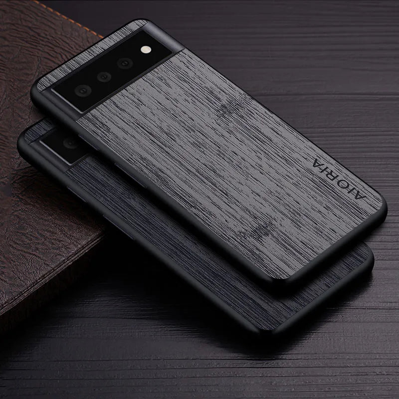 bamboo wood pattern Leather google case - DealJustDeal