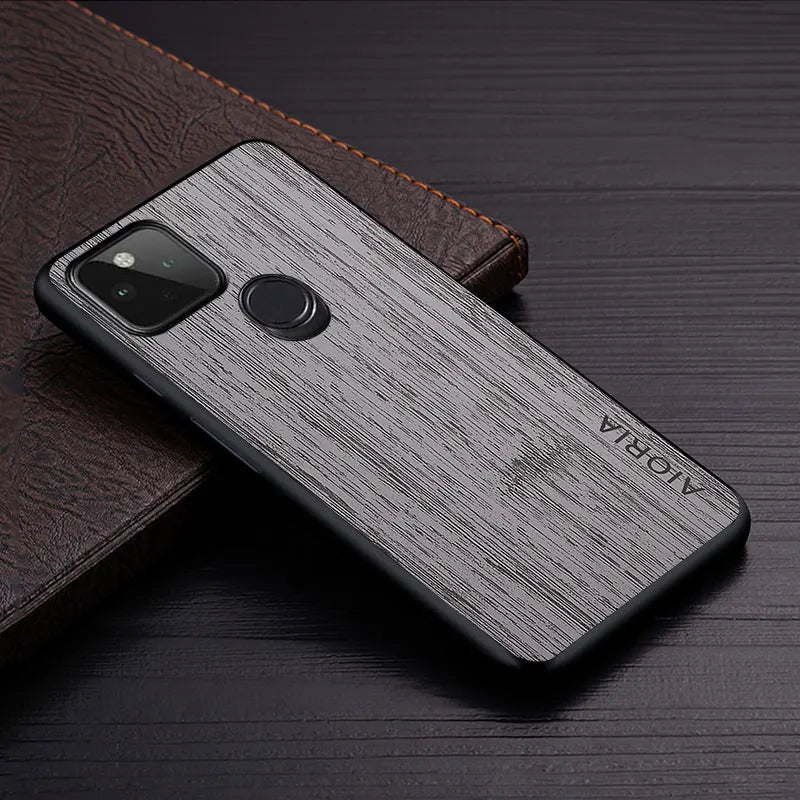 bamboo wood pattern Leather google Case - DealJustDeal