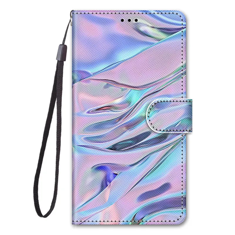 Flip Wallet Painted Leather Magnetic Galaxy A Case - DealJustDeal