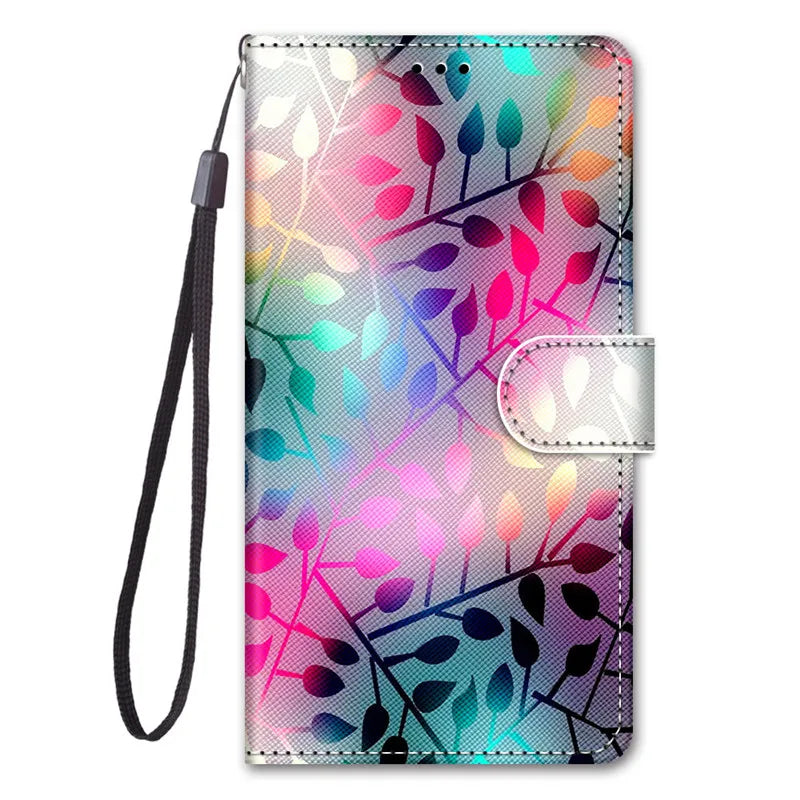 Flip Wallet Painted Leather Magnetic Galaxy Case - DealJustDeal