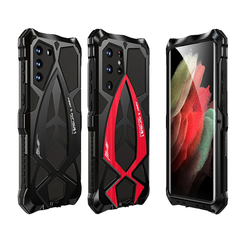 Aluminum Bumper Anti-Knock Armor Metal Galaxy Case - DealJustDeal