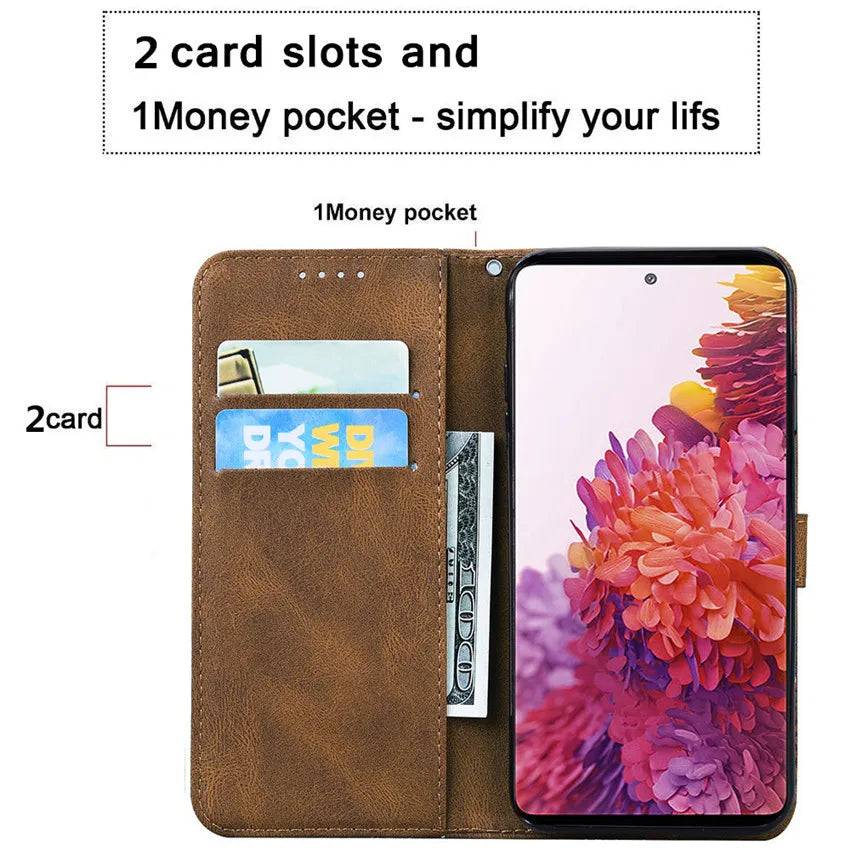 Butterfly Leather Flip Wallet Book iPhone Case - DealJustDeal